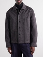 LEMAIRE - Printed Cotton-Twill Overshirt - Gray