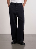 Amomento - Cotton Wide-Leg Jeans - Black
