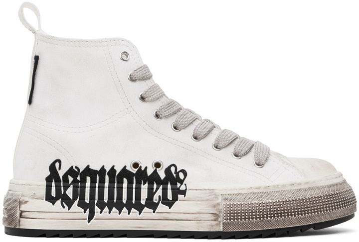 Photo: Dsquared2 White Berlin Sneakers
