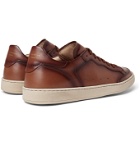 OFFICINE CREATIVE - Kareem Lux Perforated Leather Sneakers - Brown