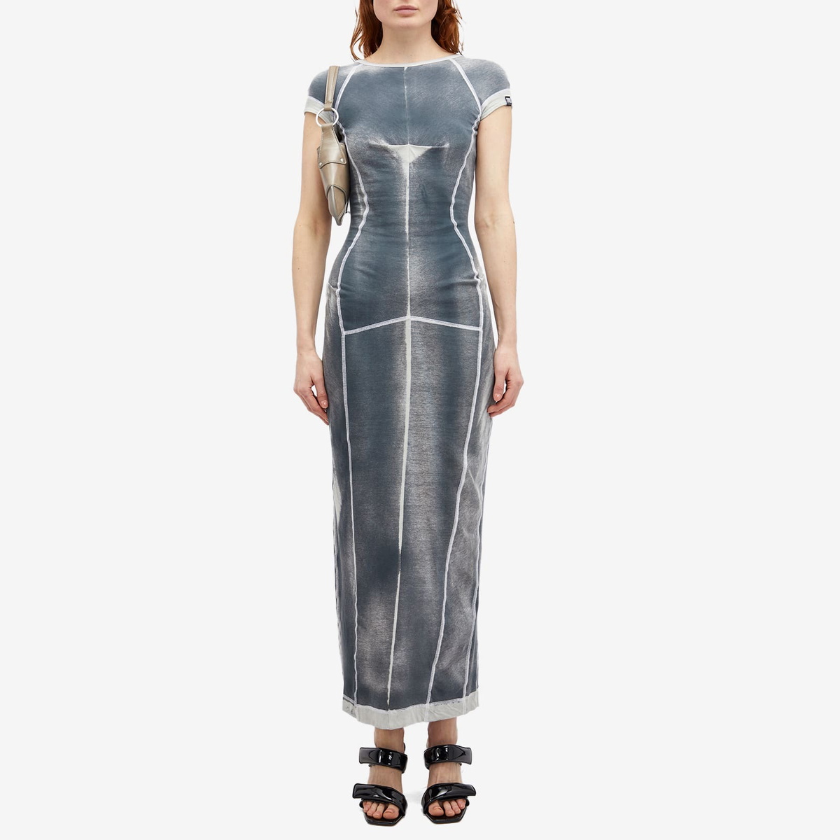 KNWLS Women's Raze Long Dress in Washed Grey