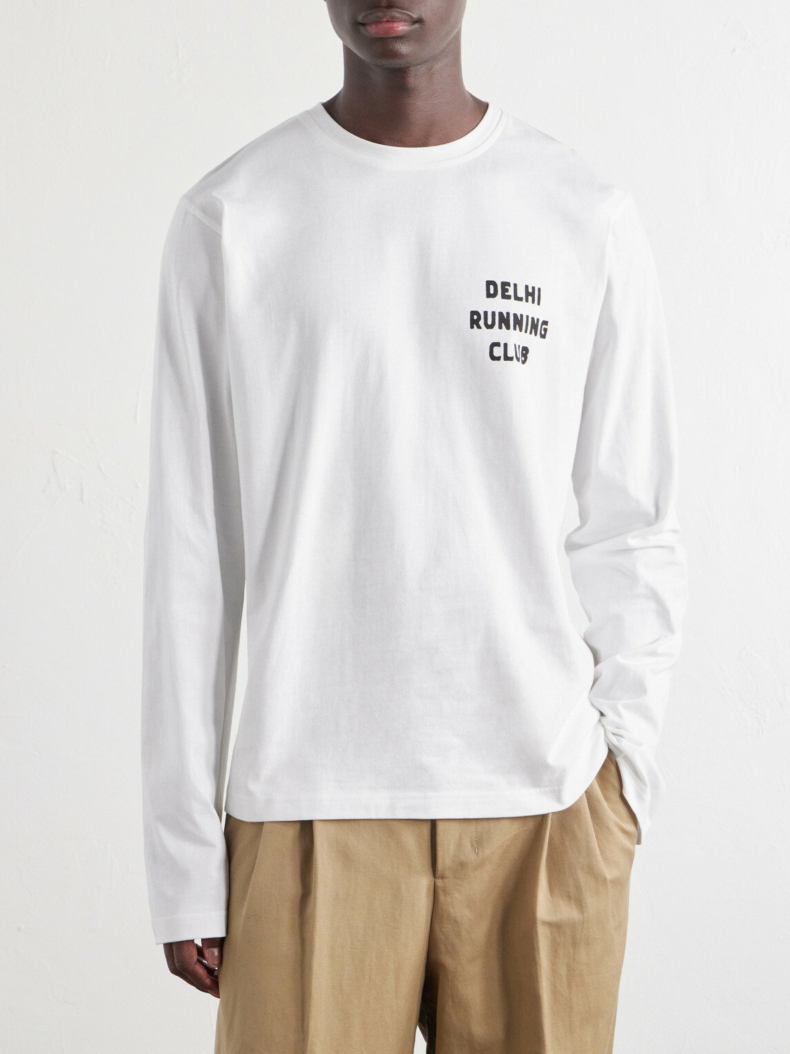 Kardo - Printed Cotton-Jersey T-Shirt - White
