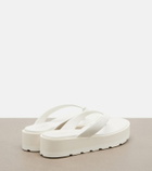 Gianvito Rossi Leather platform thong sandals