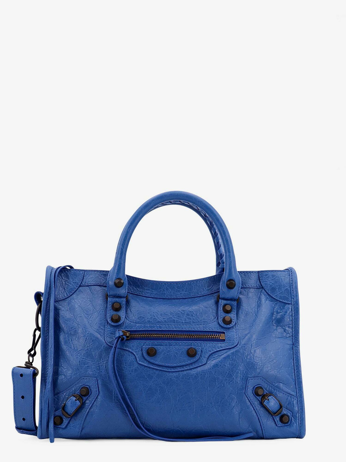 24AW new/BALENCIAGA Le Cityスモールレザートート Bag Blue Le City Small leather tote bag in blue - Balenciaga | Mytheresa