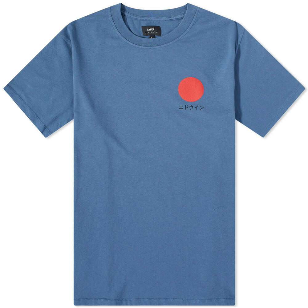 EDWIN Men's Japanese Sun T-Shirt in Bering Sea Edwin