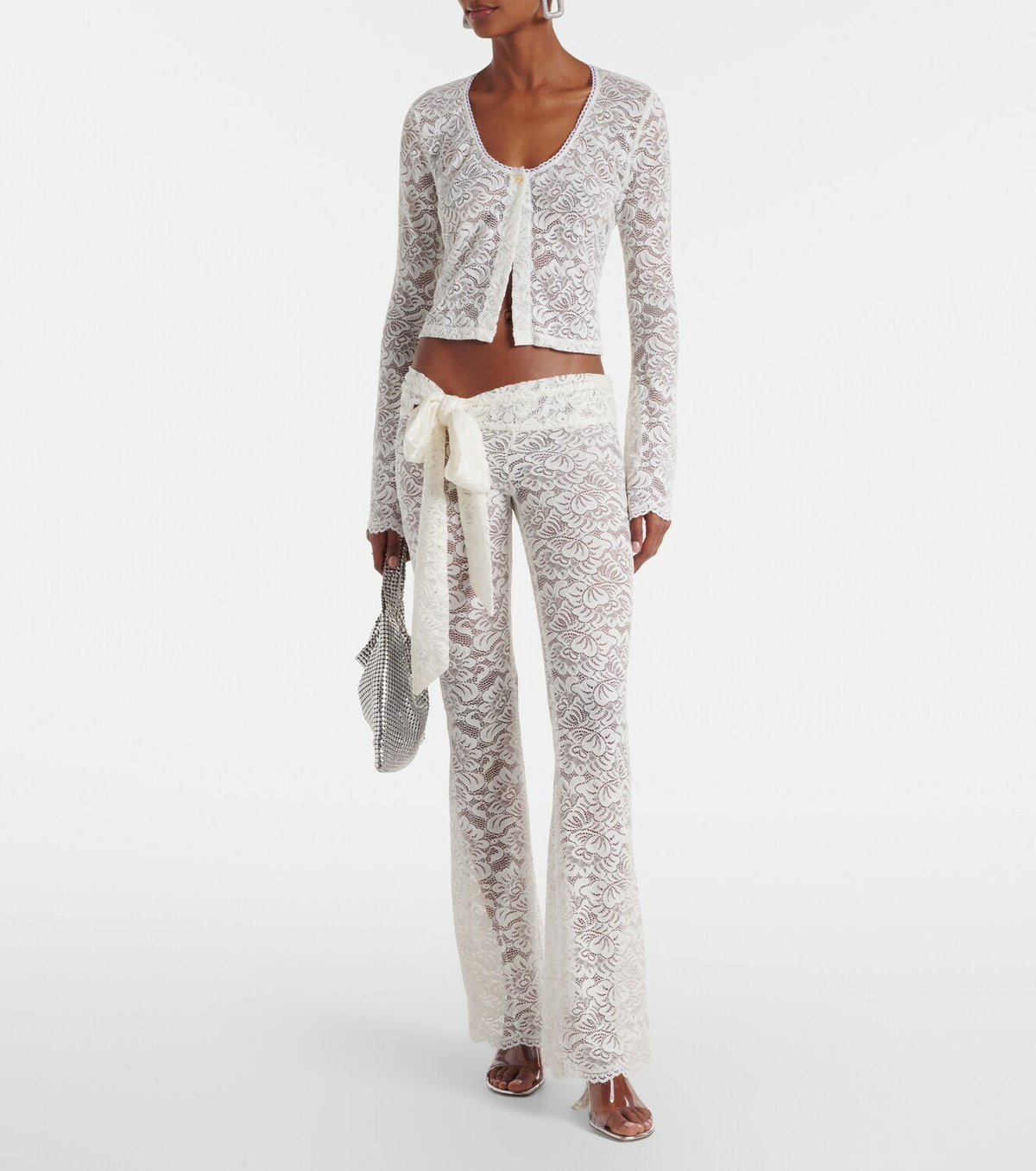 Bananhot Trista sheer lace cardigan