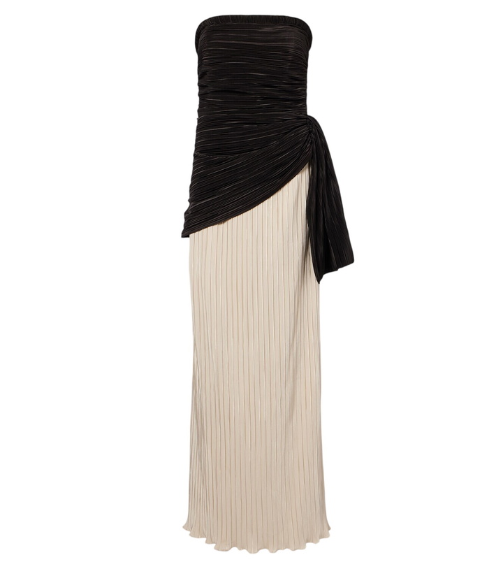 Photo: Simkhai Laia plissé bustier dress