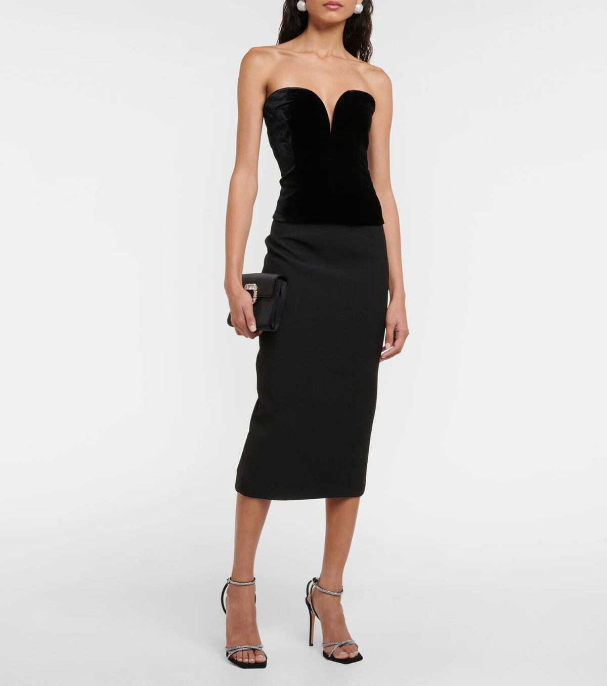 Roland Mouret Velvet bustier