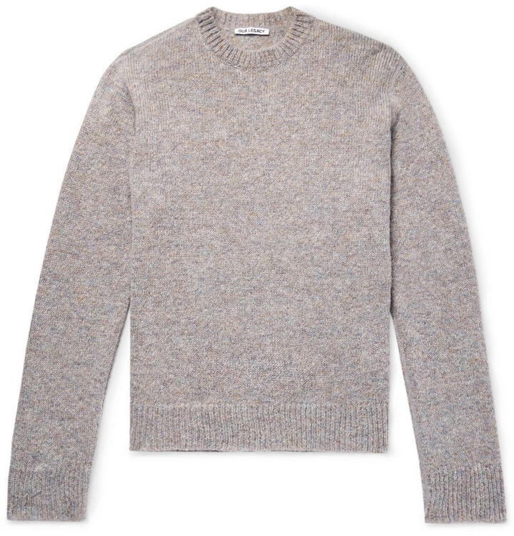 Photo: Our Legacy - Mélange Knitted Sweater - Men - Gray