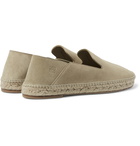 Loewe - Collapsible-Heel Suede Espadrilles - Neutrals