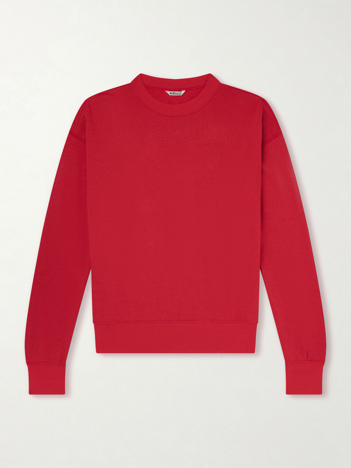 Auralee - Cotton, Wool and Silk-Blend Jersey Sweater - Red