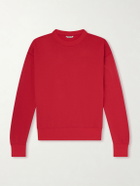 Auralee - Cotton, Wool and Silk-Blend Jersey Sweater - Red