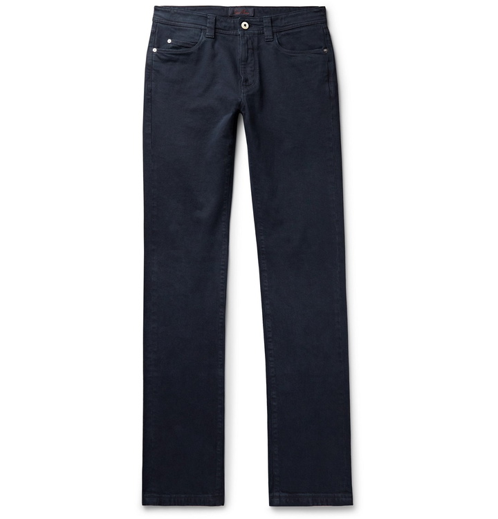 Photo: Loro Piana - Slim-Fit Stretch-Denim Jeans - Blue