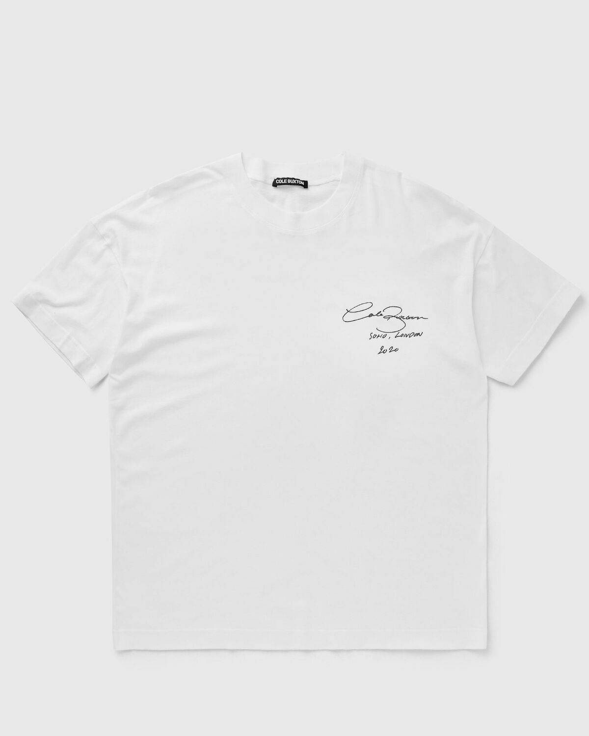 Cole Buxton SIGNATURE T-SHIRT White Mens Shortsleefe