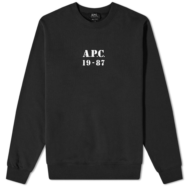 Photo: A.P.C. Stamped Logo Sweat