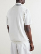 Brunello Cucinelli - Logo-Embroidered Cotton Golf Sweater Vest - White