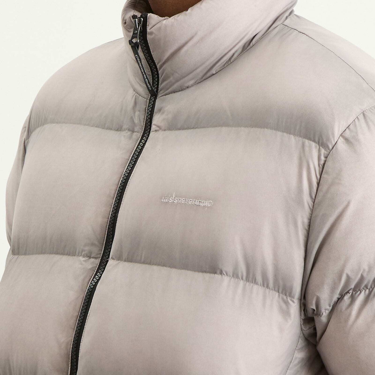 thisisneverthat Men's PERTEX Overdyed T Down Jacket in Stone
