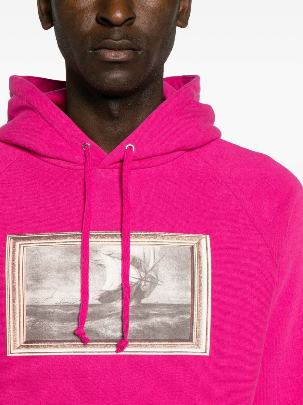 NOAH NY X The Cure Pink Printed Cotton Hoodie Noah NYC