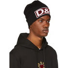 Dolce and Gabbana Black Logo Beanie