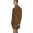 Boss Brown Wool Sergio Coat