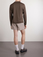 Portal - Lateral Peak Logo-Print Recycled-Jersey T-Shirt - Brown