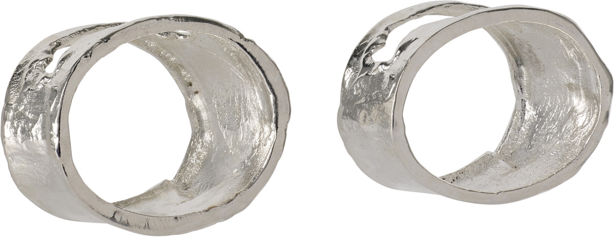 Alighieri SSENSE Exclusive Silver 'The Totemic Devotion' Napkin Rings