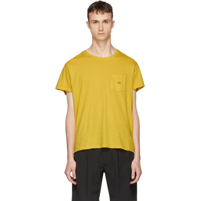 Photo: Second/Layer Yellow Spiral Pocket T-Shirt