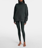 Alo Yoga Hazy cotton-blend fleece sweatshirt