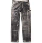 Helmut Lang - Masc Lo Utility Slim-Fit Coated-Denim Jeans - Gray