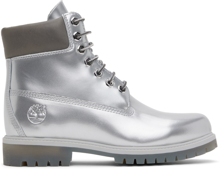 Photo: Veneda Carter Silver Timberland Edition 6-Inch Boots