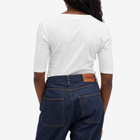 YMC Women's Earth Charlotte Short Sleeve Top in White
