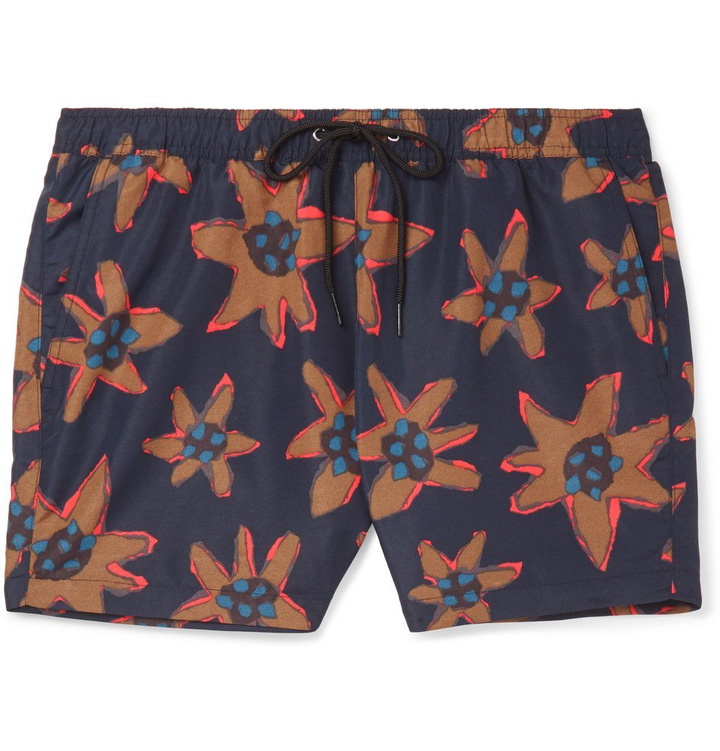 Photo: Paul Smith - Printed Swim Shorts - Men - Navy