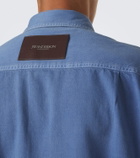 JW Anderson Embroidered oversized cotton twill shirt