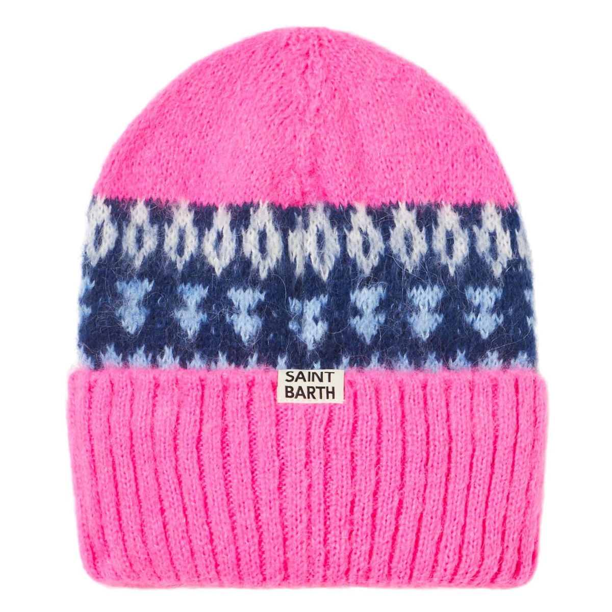 MC2 Saint Barth Girl Soft Beanie With Nordic Jacquard