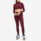 Off-White Women's Stamp Logo Sports Leggings in Red