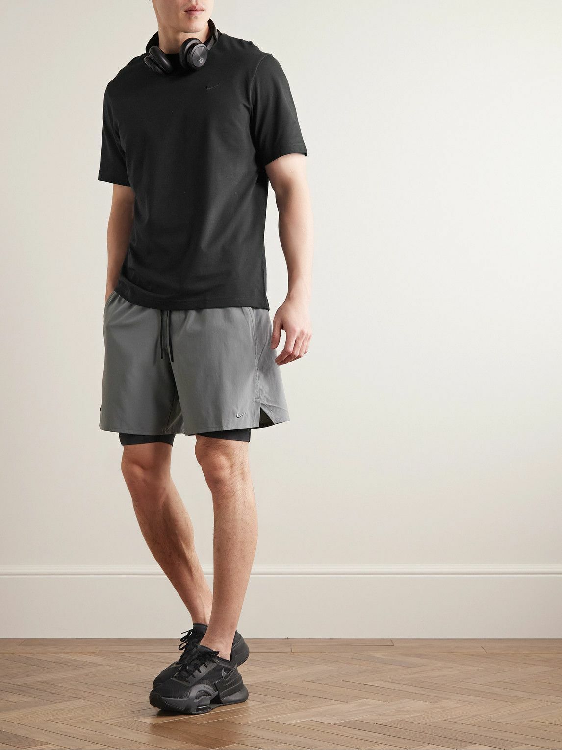 Nike Training - Primary Cotton-Blend Dri-FIT T-Shirt - Black