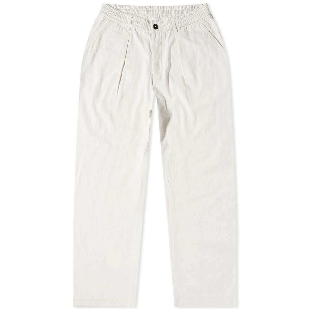 Universal Works Men's Winter Twill Oxford Pant in Winter White ...