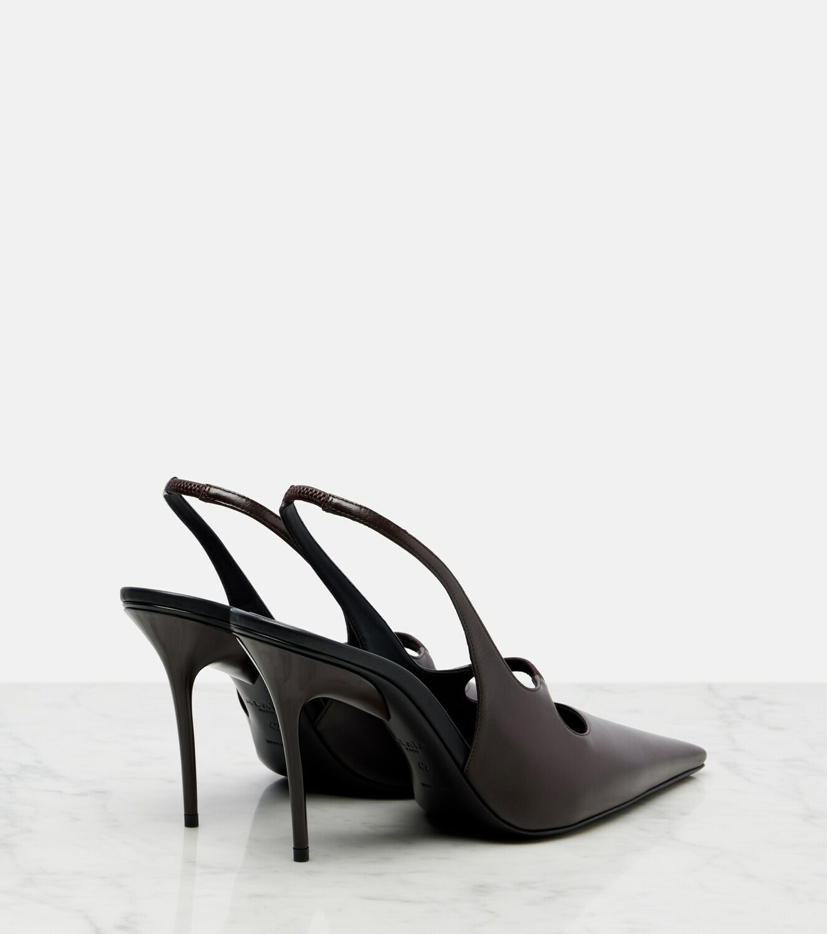 Alaïa Drop leather slingback pumps