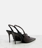 Alaïa Drop leather slingback pumps