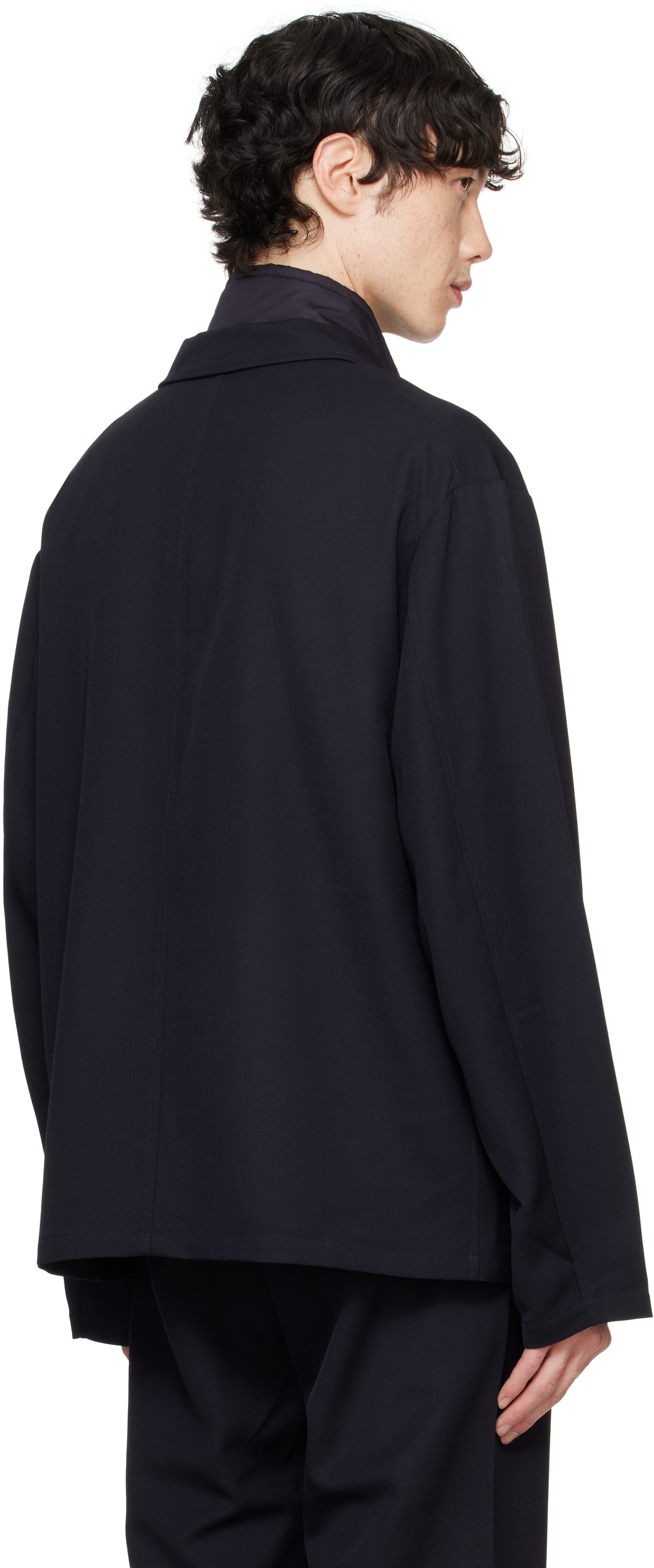 nanamica Navy Cavalry Twill Club Blazer Nanamica