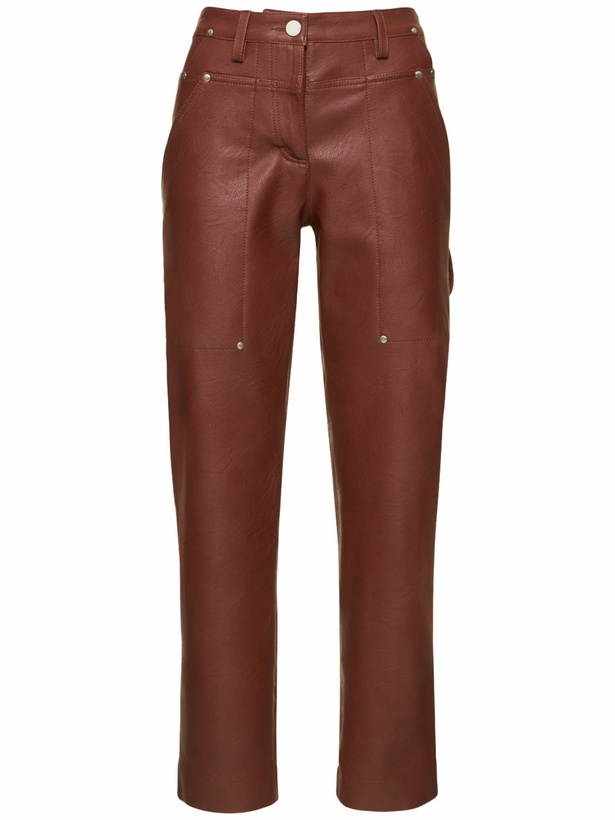 Photo: STELLA MCCARTNEY - Faux Leather Straight Pants