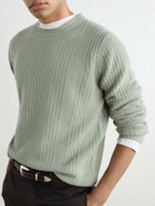 Altea - Wool and Cashmere-Blend Sweater - Green
