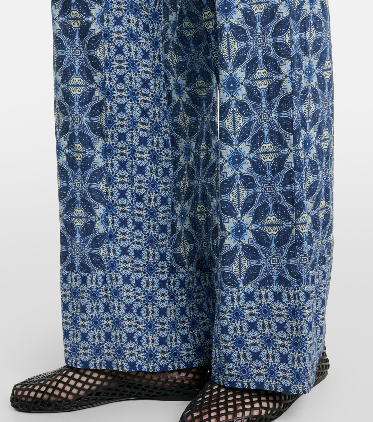Velvet Kendra printed cotton wide-leg pants