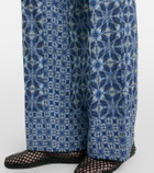 Velvet Kendra printed cotton wide-leg pants
