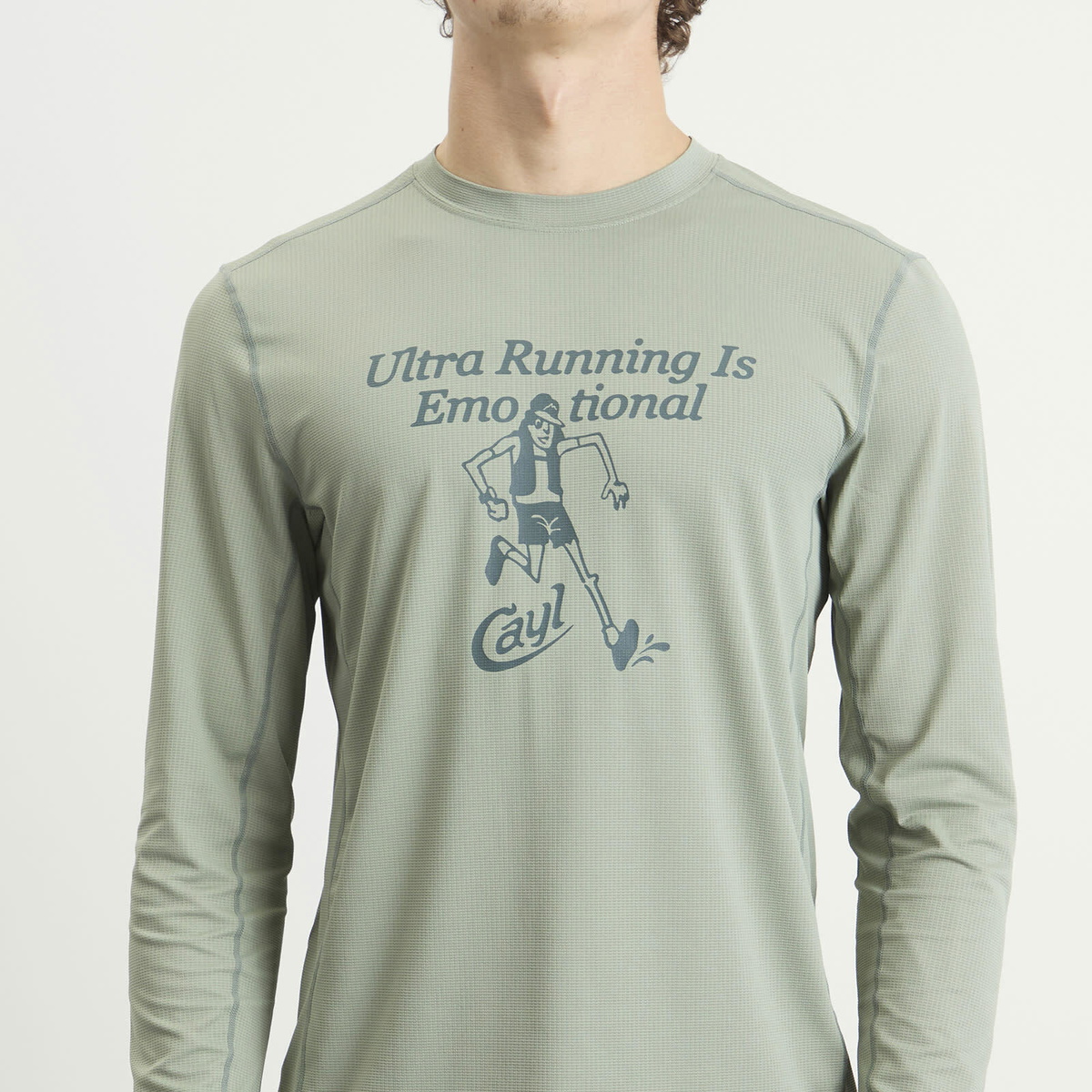 CAYL Men's Ultra Long Sleeve T-Shirt in Stone