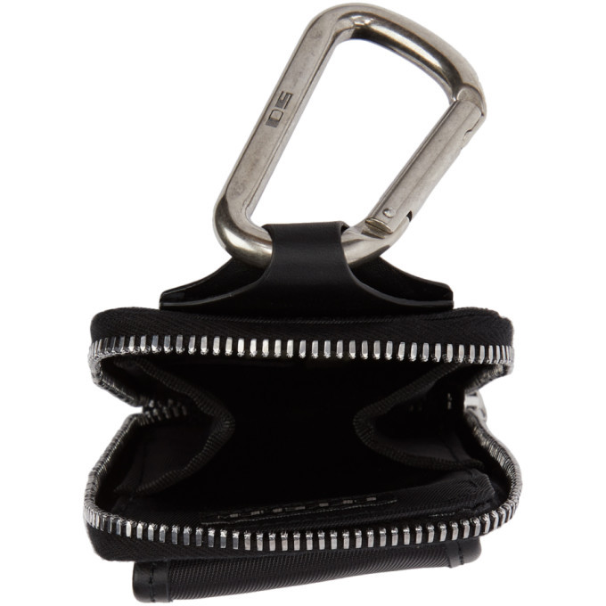 Rick Owens Drkshdw Black Techno Flat Clip-On Pouch Rick