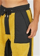 Colour Block Teddy Track Pants in Yellow