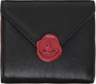 Vivienne Westwood Black Envelope Trifold Wallet