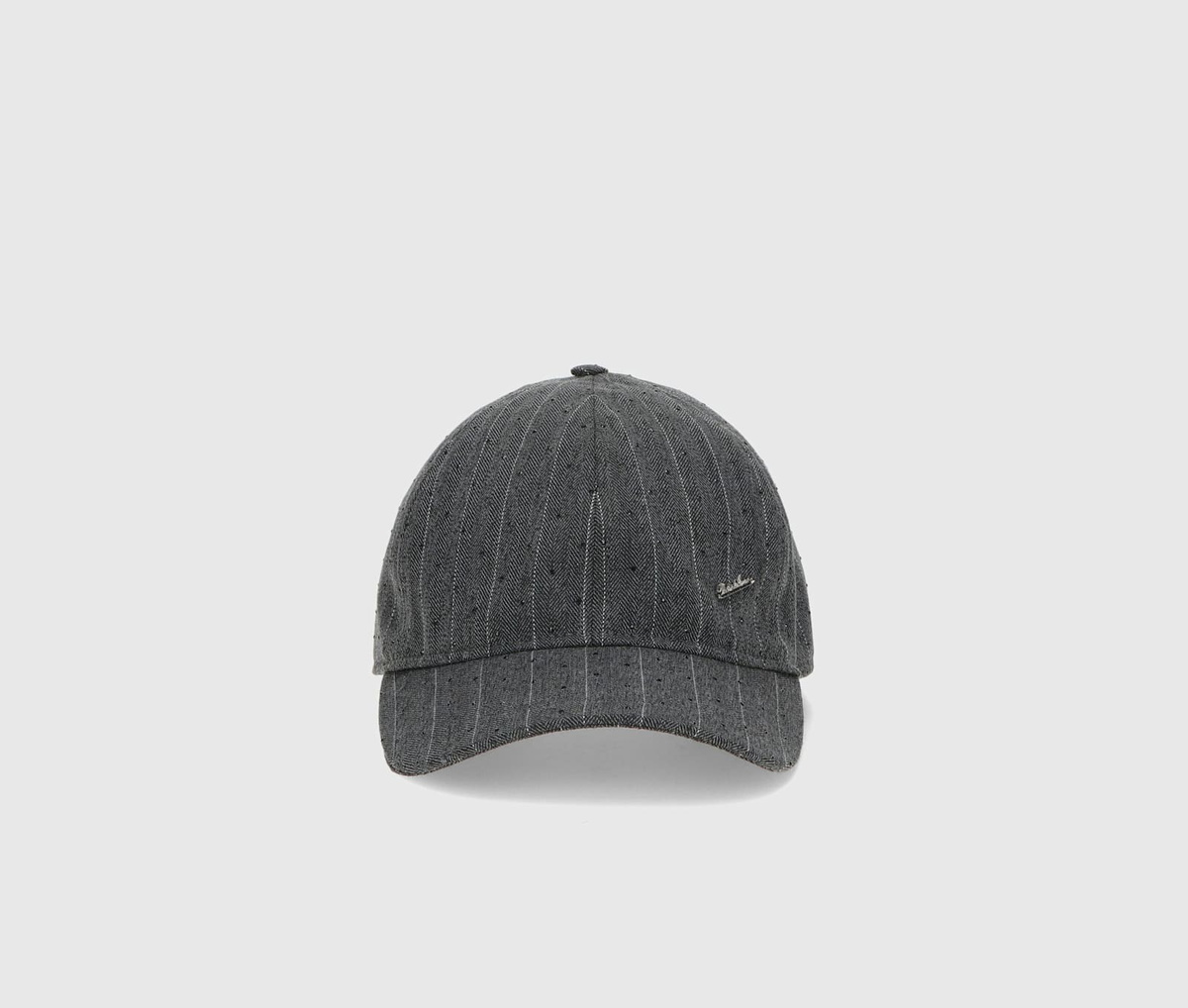 Borsalino Baseball Cap Pinstripe Shiny