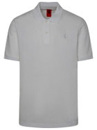 Ferrari White Cotton Blend Polo Shirt
